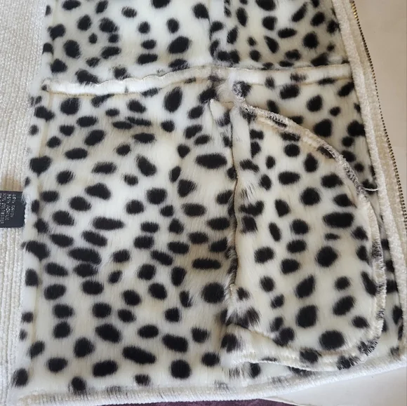 Lisa International Zebra Faux Suede Sweater Zip Jacket - Picture 6 of 10